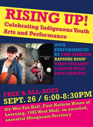 Rising UP! Celebrating Indigenous Youth Arts and Performance.